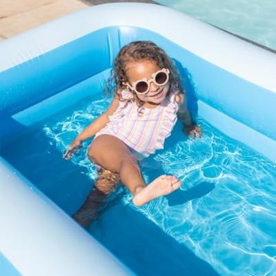 Swim Essentials Opblaas Zwembad Blauw 211 x 132 x 46 cm - thumbnail