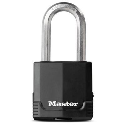 Masterlock 54mm laminated steel padlock - anti-rust thermoplastic cover - 51mm oc - M515EURDLH