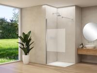 Inloopdouche Van Rijn Products ST01 70x200 cm 8 mm Helder Glas Met Satijnbaan Incl. Beslag met Muurprofiel en Stabilisatiestang Geborsteld Koper - thumbnail