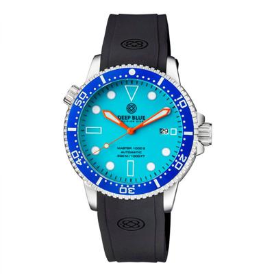 Deep Blue Master 1000 II MSTR442BLUEFULLLUM Heren Horloge 44MM 30 ATM Deep Blue Master 1000 II MSTR442BLUEFULLLUM Heren Horloge 44MM 30 ATM