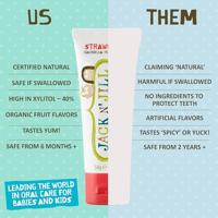 Jack n&apos; Jill Natuurlijke Tandpasta Aardbei - thumbnail