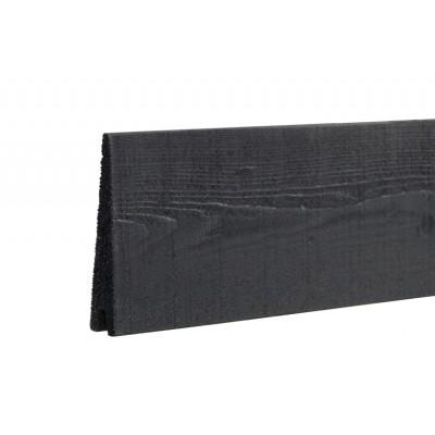 Zwart Houten Stapelrabat Plank Klink 177 CM Zwart Houten Stapelrabat Plank Klink 177 CM