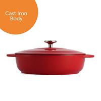 BK Bourgogne lage braadpan 28 cm chili red - thumbnail