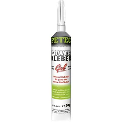 PETEC universele lijm "power kleber gel" univ. adhesive 20g sb tube