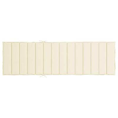 Ligbedkussen 200x50x3cm oxford stof crmekleurig