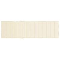 Ligbedkussen 200x50x3cm oxford stof crmekleurig - thumbnail