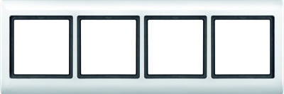 Merten Aquadesign afdekraam 4-voudig polarwit 400419