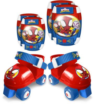 STAMP - Set Rolschaatsen met kniebeschermers - Spidey STAMP - Set Rolschaatsen met kniebeschermers - Spidey