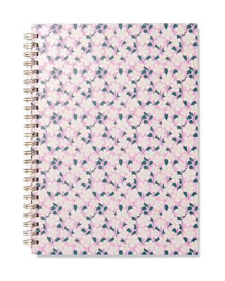 HEMA Plakboek 24.7x32.6cm blanco bloemen (multi)