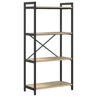 Boekenkast Sonoma eiken 60 x 30 x 118 cm MDF en Staal