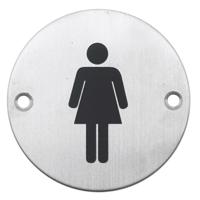 HDD Pro Pictogram Vrouw Rond Inox Plus - thumbnail