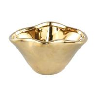 PTMD schaal organisch giva goudkleurig 22 cm | 6 stuks - thumbnail