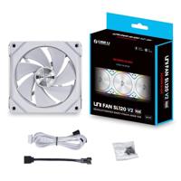 Lian Li Lian Li UNI FAN SL120 V2 ARGB Reverse Blade PWM Lüfter - 120 mm, weiß PC-ventilator Wit (b x h x d) 120 x 120 x 28 mm - thumbnail