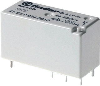 Finder 41.52.9.024.0000 Printrelais 24 V/DC 8 A 2x wisselcontact 20 stuk(s) Tube