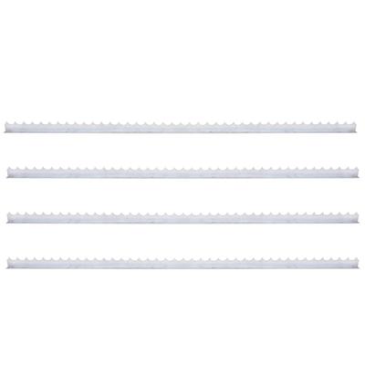 Muurspikes 4 st 1 m gegalvaniseerd staal