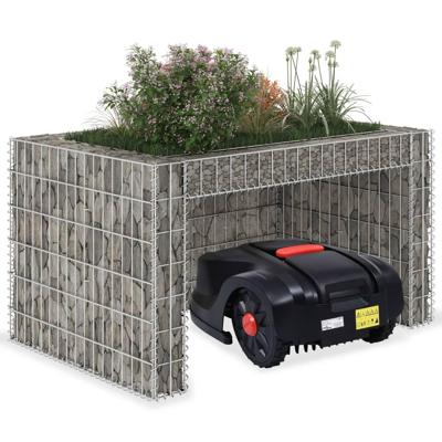 VidaXL Grasmaaieroverkapping met plantenbak 110x80x60cm staaldraad