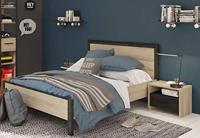 Comodino COLORADO 1 cassetto - Decor rovere Kronberg - L 49,6 x P 36,3 x H 40,1 cm - thumbnail