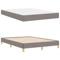 Boxspring bed Taupe, Bruin 160 x 200 cm Stof, Engineered Hout - thumbnail