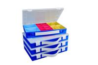 Hünersdorff Assortimentskoffer (l x b x h) 332 x 232 x 55 mm Aantal vakken: 24 Variabele onderverdeling Inhoud 1 stuk(s) - thumbnail