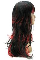 Courtney Pruik - Zwart / Rood - thumbnail