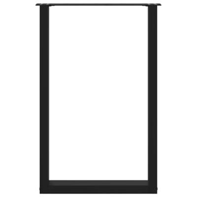 Bartafelpoten 2 st U-vormig 60x(90-91) cm staal zwart
