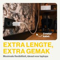 Aqiila USB-C-kabel USB 2.0 Apple Lightning stekker 2.00 m Wit AQCBPBIC4SI843 - thumbnail