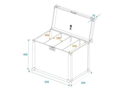 Roadinger Flightcase 4x SLS Size L - thumbnail