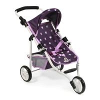 Poppenwagen Jogger Lola - Stars Lila - thumbnail