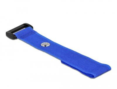 Delock Klittenband kabelbinder (l x b) 190 mm x 25 mm Blauw 5 stuk(s)