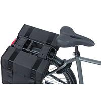 Basil tour dubbele fietstas - waterafstotend - 28l - zwart - thumbnail