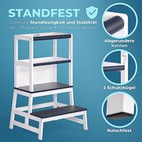 Speeltoren Leertoren Barn Wit Antraciet grenenhout - thumbnail