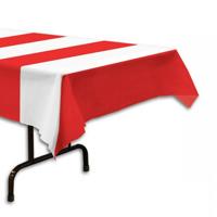 Tafelkleed Circus rood wit gestreept - thumbnail