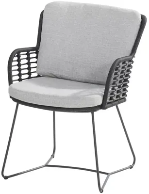 Fabrice dining tuinstoel antraciet B 61 x D 60 x H 87 cm 4SO - 4so Fabrice dining tuinstoel antraciet B 61 x D 60 x H 87 cm 4SO - 4so