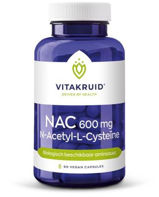 Vitakruid NAC 600 mg N-Acetyl-L-Cysteïne 90 Vitakruid NAC 600 mg N-Acetyl-L-Cysteïne 90