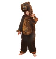 Bruine Beer Kinderkostuum Pluche - thumbnail