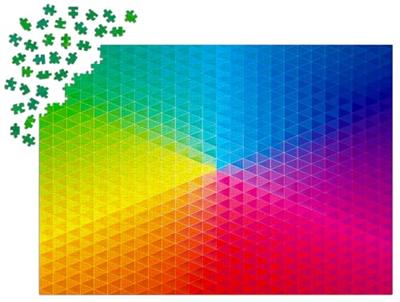 Kaleidoscopic Rainbow Puzzel 1000 Stukjes Kaleidoscopic Rainbow Puzzel 1000 Stukjes