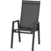 Siena Garden Savona High Back M90919 Tuinstoel Aluminium Antraciet (mat), Zwart, Zilver - thumbnail