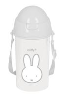 Fles met deksel en rietje Miffy Niebla Grijs PVC 500 ml - thumbnail