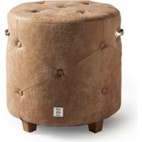 Rivièra Maison Poef 'Bowery' Pellini, kleur Camel - thumbnail