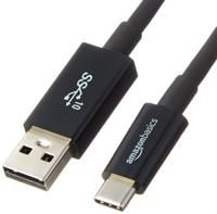 Amazon Basics USB-C to USB-A 3.1 Gen 2 Adapter Charger Cable, Fast Charger, 10Gbps High-Speed, USB-IF Certified, Compatible with iPhone 15, iPad, Samsung Galaxy, Tablets, Laptops, 0.9 m, Black - thumbnail