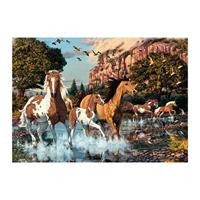 DinoToys Dino puzzel met geheime paarden - 1000 stukjes - thumbnail