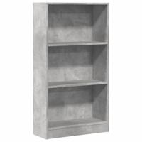Boekenkast 60x24x109 cm bewerkt hout betongrijs - thumbnail