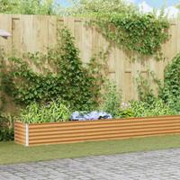 VidaXL Verhoogde plantenbak 1164 x 50 x 36 cm gegalvaniseerd staal - thumbnail