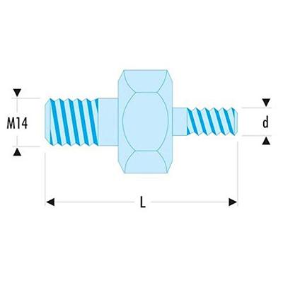 Facom schroefdraadstift -diam.4mm - U.53E4