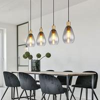 Globo HanglampFanni 4-lichts zwart - 15563-4H - thumbnail
