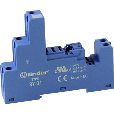 Finder 97.01 Relaissocket Finder 46.61 (l x b x h) 82.9 x 15.8 x 35.3 mm 1 stuk(s) Finder 97.01 Relaissocket Finder 46.61 (l x b x h) 82.9 x 15.8 x 35.3 mm 1 stuk(s)