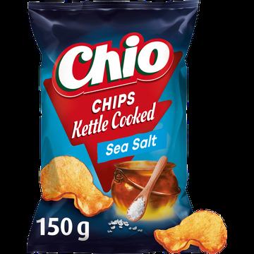 Chio Chips Kettle Cooked Sea Salt 150 g bij Jumbo