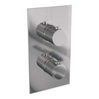 Chrome Carving thermostatische inbouw regendouche set met 3-weg omstelling en 30 cm douchekop - thumbnail