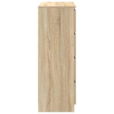 Dressoir 80x35x99 cm spaanplaat Sonoma eikenkleurig