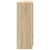 Dressoir 80x35x99 cm spaanplaat Sonoma eikenkleurig - thumbnail